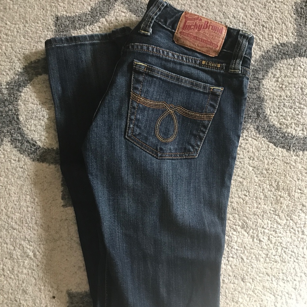 Like new Lucky Brand Dark Denim Jeans